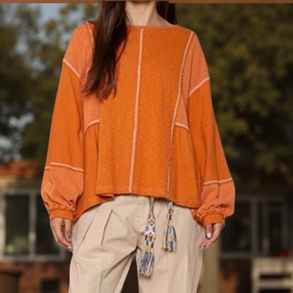 POL Sweater Contrast Pattern
Sweater -Boho Top Large NWT Boutique - Picture 1 of 15